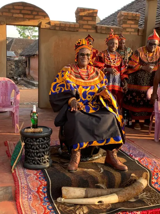 The Fon of Bafut sited