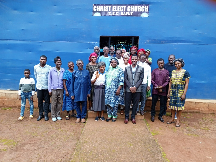 Old Testament Review committee poses after session 