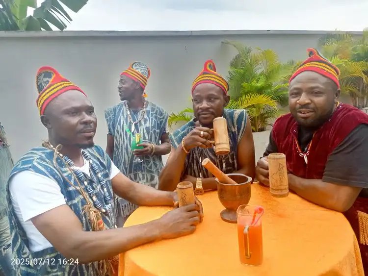 bafut youths at table
